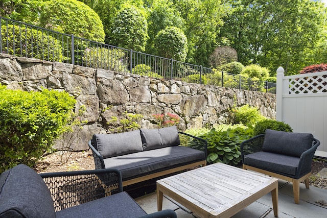 442 Main Ave Unit 18 B6, Norwalk, CT 06851 - view of patio with outdoor lounge area