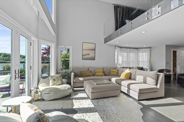 233 Front St Unit 3, New Haven, CT 06513 - living room with wood finished floors, healthy amount of natural light, and a high ceiling