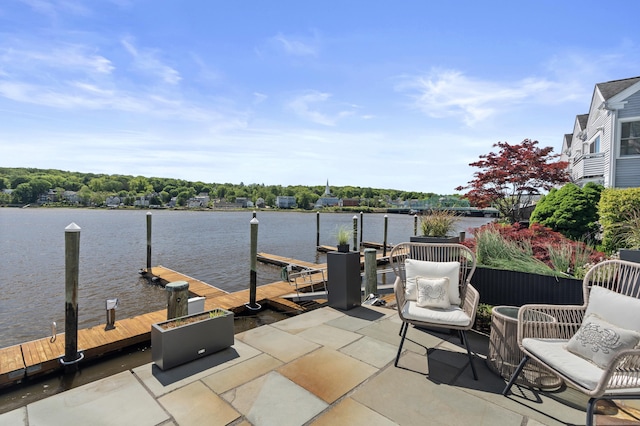 233 Front St Unit 3, New Haven, CT 06513 - view of patio / terrace featuring a boat dock and a water view