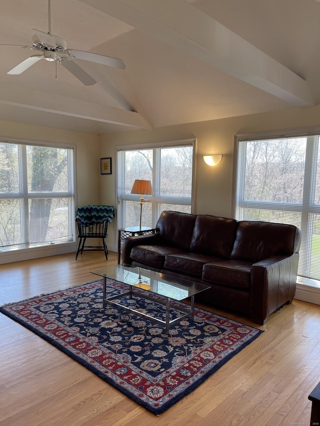 674 Williams St, New London, CT 06320 - living area featuring ceiling fan and wood finished floors