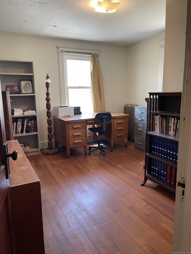 674 Williams St, New London, CT 06320 - home office featuring hardwood / wood-style flooring