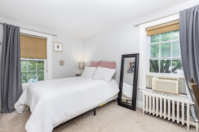 2 Middle Ln, Simsbury, CT 06070 - bedroom with radiator, carpet floors, and cooling unit