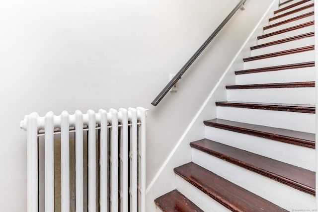 2 Middle Ln, Simsbury, CT 06070 - stairway featuring radiator heating unit
