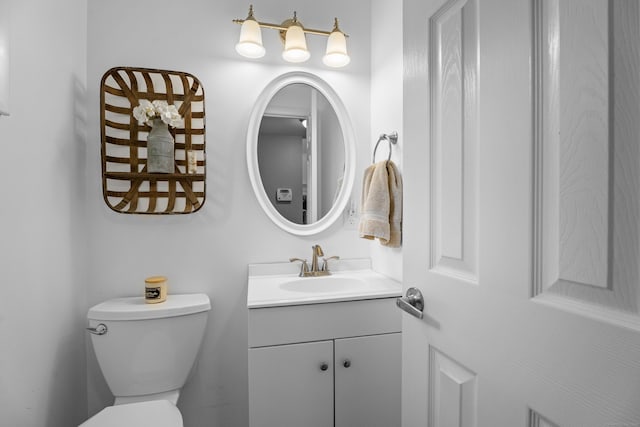 15 Ridgewood Dr, Monroe, CT 06468 - half bathroom featuring vanity and toilet