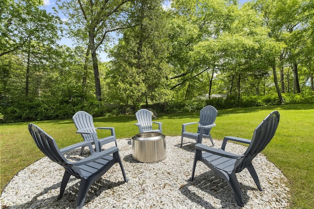 15 Ridgewood Dr, Monroe, CT 06468 - view of patio / terrace with an outdoor fire pit