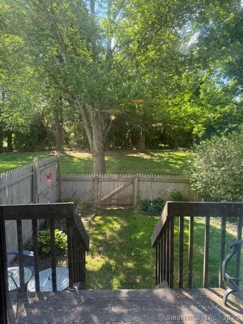 560 Yale Ave Unit 201, Meriden, CT 06450 - view of yard featuring a deck