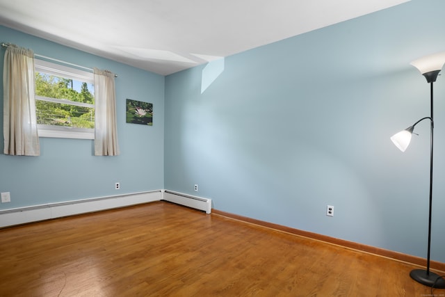 101 Rosengarten Dr, Waterbury, CT 06704 - empty room featuring wood finished floors and baseboards