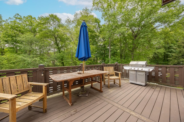 135 Poplar Dr, Cheshire, CT 06410 - deck featuring outdoor dining space and a grill