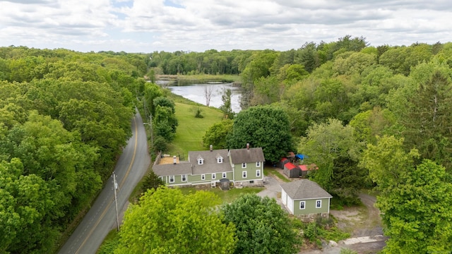 538 Scotland Rd, Norwich, CT 06360 - drone / aerial view of a large body of water and a forest