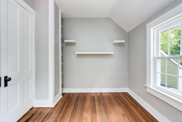 538 Scotland Rd, Norwich, CT 06360 - interior space featuring wood-type flooring and vaulted ceiling