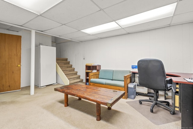9 Lower Commons Unit 9, Woodbury, CT 06798 - office area featuring carpet and a drop ceiling