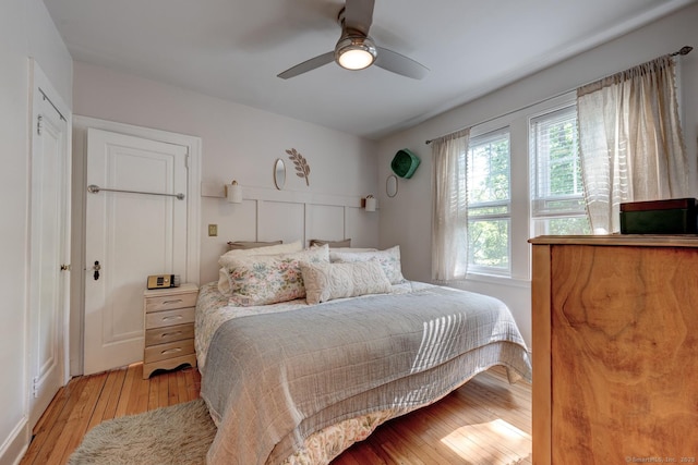 21 Elm St, Southington, CT 06479 - bedroom with light wood-style floors and ceiling fan