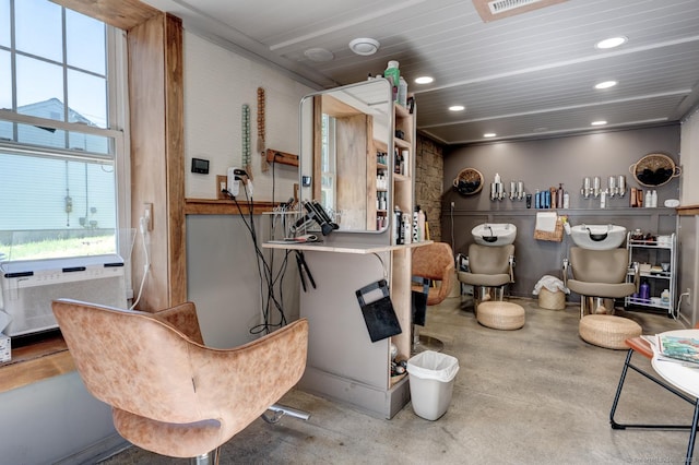21 Elm St, Southington, CT 06479 - bar with recessed lighting and cooling unit