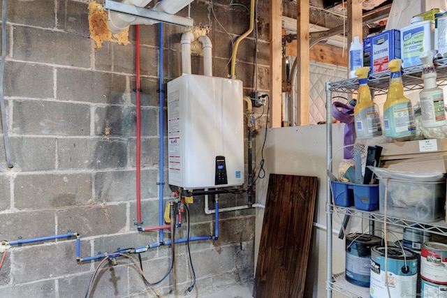 21 Elm St, Southington, CT 06479 - utility room featuring tankless water heater
