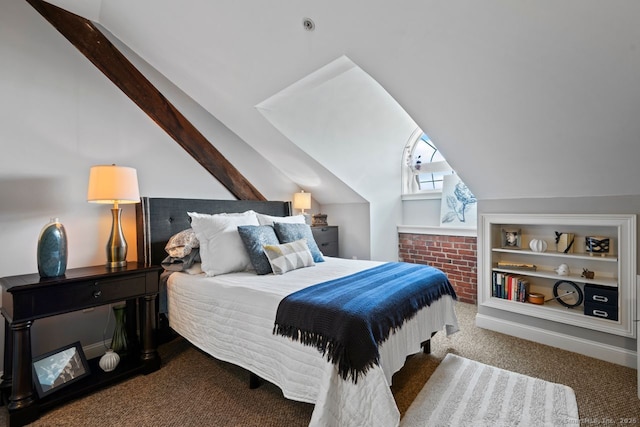 461 Bank St Unit 410, New London, CT 06320 - bedroom with carpet flooring and vaulted ceiling