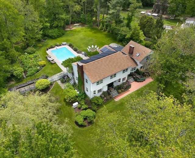 19 Pheasant Ridge Rd, Redding, CT 06896 - bird's eye view of a pool