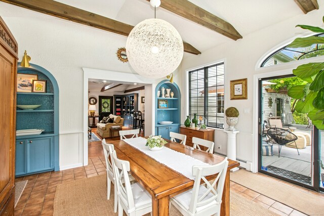 19 Pheasant Ridge Rd, Redding, CT 06896 - tiled dining room featuring baseboard heating