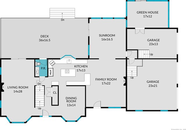 19 Pheasant Ridge Rd, Redding, CT 06896 - floor plan / room layout
