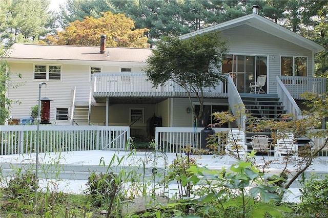 3 Abbey Ln, Shelton, CT 06484 - back of house with stairway