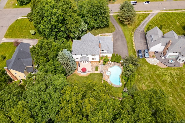 66 Great Pond Rd, Glastonbury, CT 06073 - bird's eye view of a pool area