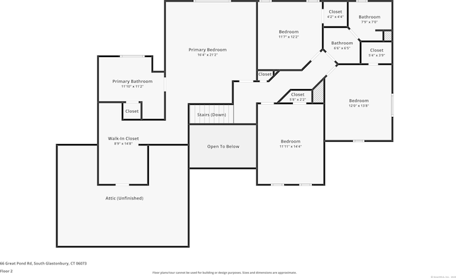66 Great Pond Rd, Glastonbury, CT 06073 - floor plan / room layout