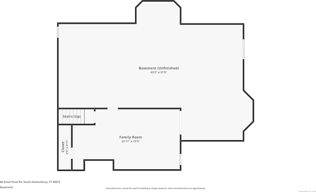 66 Great Pond Rd, Glastonbury, CT 06073 - floor plan / room layout