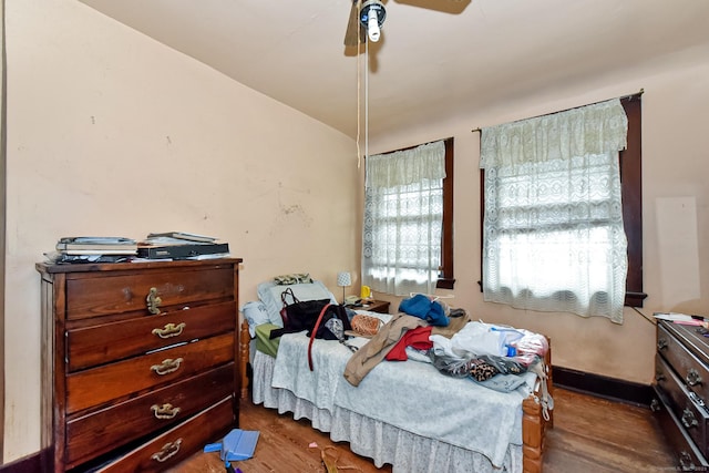 400 E Ave, Bridgeport, CT 06610 - bedroom with wood finished floors and a ceiling fan