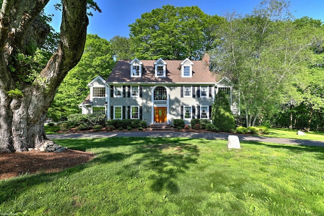 16 Black Rock Tpke, Redding, CT 06896 - view of front of home featuring a front lawn
