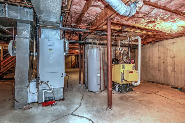 16 Black Rock Tpke, Redding, CT 06896 - unfinished below grade area with water heater
