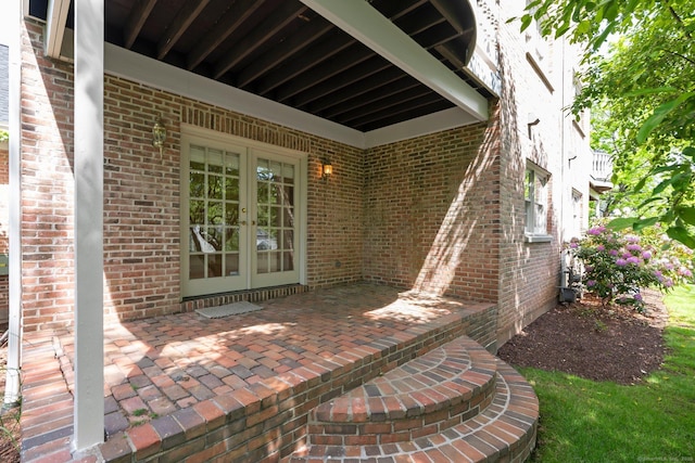 2 Governors Row Unit 2, West Hartford, CT 06117 - view of patio / terrace featuring french doors