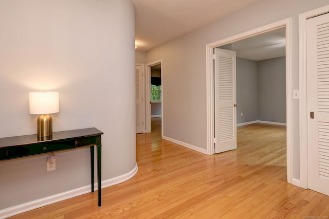691 Buttonball Rd, Orange, CT 06477 - hall featuring light wood-type flooring and baseboards