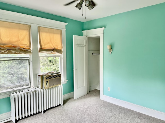 1666 Ridge Rd, North Haven, CT 06473 - bedroom featuring radiator, carpet flooring, and cooling unit
