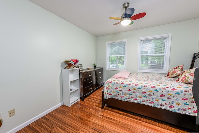 92 Blakeslee Ave, North Haven, CT 06473 - bedroom featuring wood finished floors, baseboards, and a ceiling fan