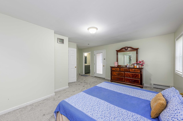 92 Blakeslee Ave, North Haven, CT 06473 - carpeted bedroom with a baseboard radiator and baseboards