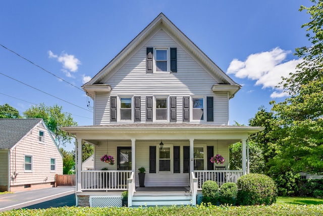 10 Fairfield Ave, Darien, CT 06820 - view of front of home with covered porch