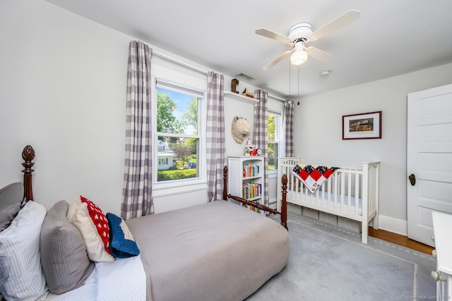 10 Fairfield Ave, Darien, CT 06820 - bedroom with a ceiling fan and baseboards