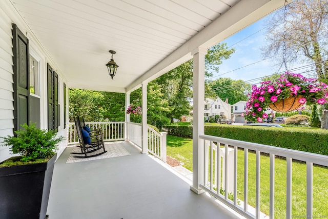 10 Fairfield Ave, Darien, CT 06820 - covered porch with a lawn