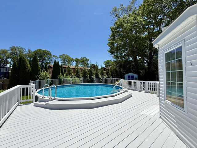 12 Rolling Ln, Norwalk, CT 06851 - view of pool with a wooden deck