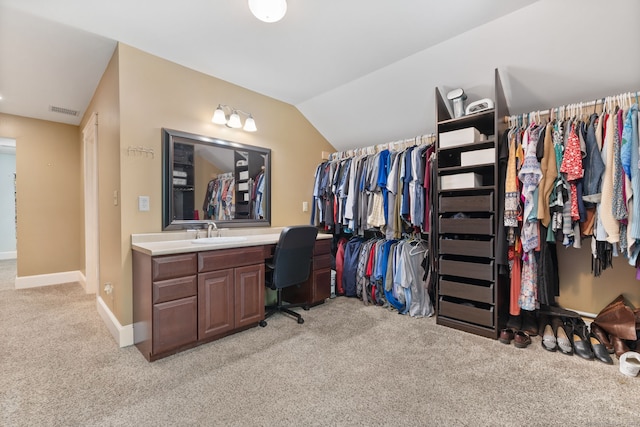 254 Haley Rd, Groton, CT 06355 - spacious closet with light carpet and vaulted ceiling