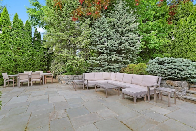 13 Witch Ln, Norwalk, CT 06853 - view of patio / terrace featuring outdoor lounge area and outdoor dining space