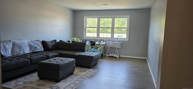 50 Greenhouse Rd Unit 41C, Bridgeport, CT 06606 - living room featuring wood finished floors and baseboards