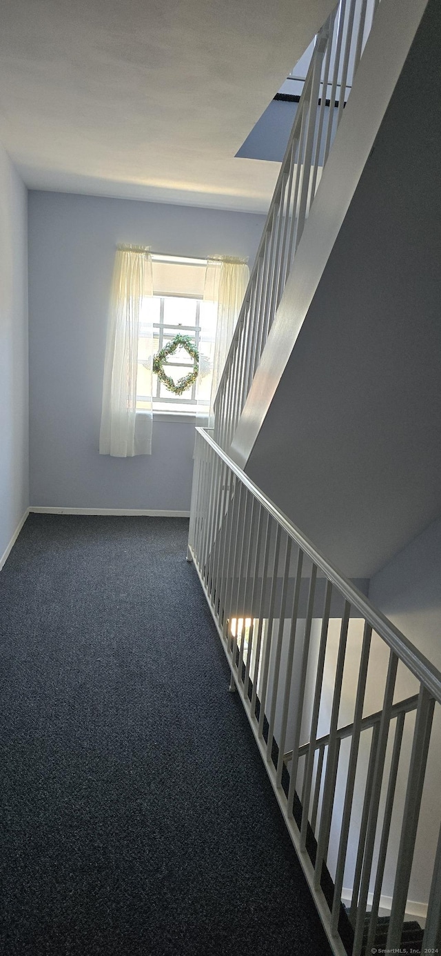 50 Greenhouse Rd Unit 41C, Bridgeport, CT 06606 - stairway featuring carpet floors and baseboards