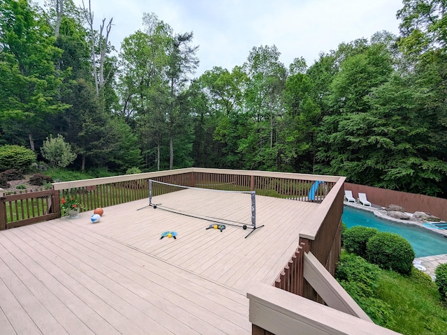 21 Holiday Point Rd, Sherman, CT 06784 - view of wooden deck