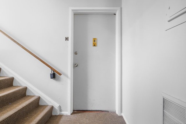 500 Darling St Unit 12M, Southington, CT 06489 - staircase featuring carpet floors