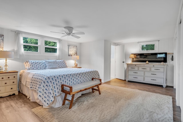 13 Green Acres Park Dr, Westbrook, CT 06498 - bedroom with wood finished floors and a ceiling fan