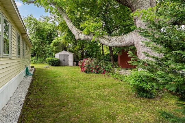 13 Green Acres Park Dr, Westbrook, CT 06498 - view of green lawn with a storage shed