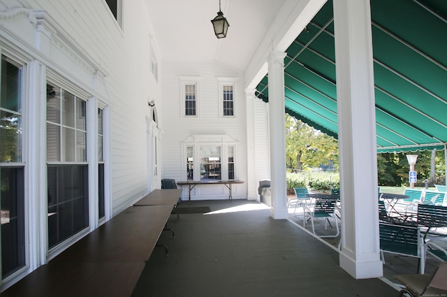278 Heritage Vlg Unit B, Southbury, CT 06488 - porch with an outdoor pool