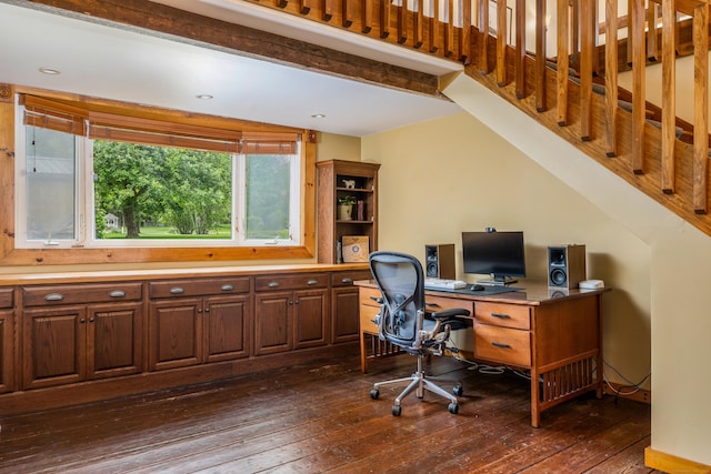 113 E Rd, East Windsor, CT 06016 - office area featuring dark wood finished floors