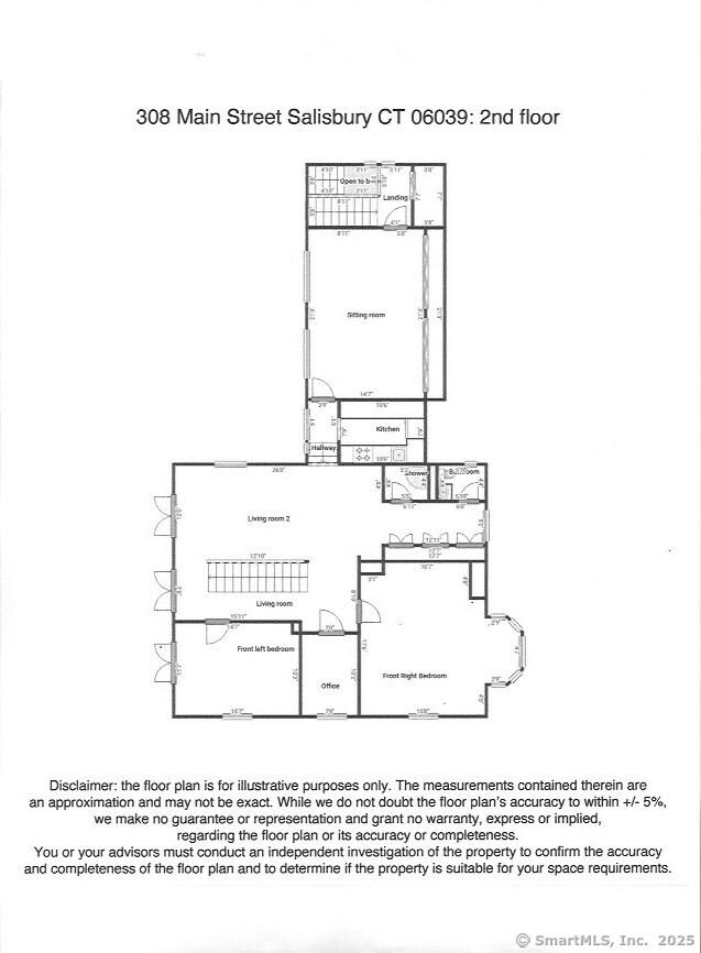 308 Main St, Salisbury, CT 06039 - room layout