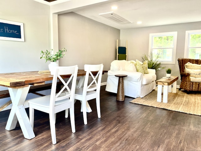 25 Mohawk Trl, East Hampton, CT 06424 - dining room featuring dark wood finished floors and recessed lighting